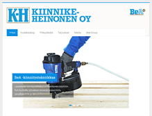 Tablet Screenshot of kiinnike-heinonen.fi